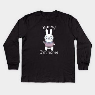 Funny Bunny Rabbit Pun T-Shirt Kids Long Sleeve T-Shirt
